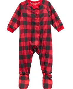 Matching Infants Fleece Navidad Footed Pajamas