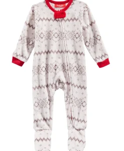Matching Infants Winter Fairisle Footed Pajamas
