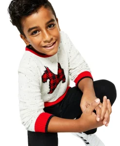 Plaid Dog Print Family Sweater