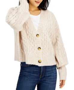Teen Cable-Knit Cardigan (Young Women's Fit)