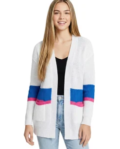 Teen Colorblocked Long Cardigan (Young Women's Fit)