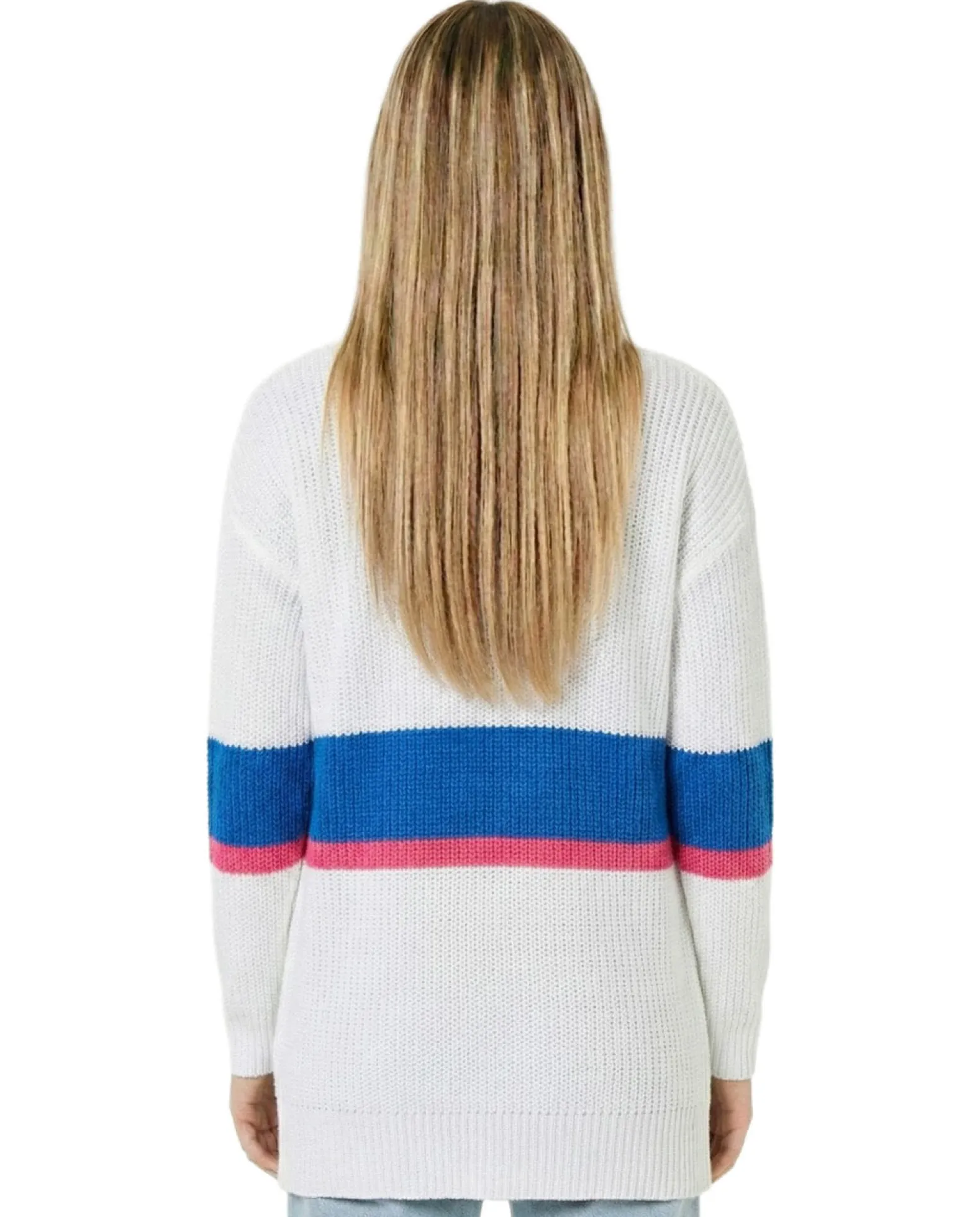 Teen Colorblocked Long Cardigan (Young Women's Fit)
