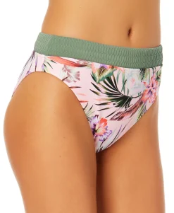 Teen Contrast-Waistband Bikini Bottoms (Young Women's Fit)