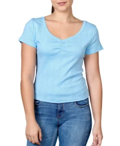 Teen Cotton Pointelle Top (Young Women's Fit)