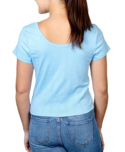 Teen Cotton Pointelle Top (Young Women's Fit)