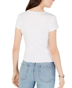 Teen Cotton V-Neck Baby T-Shirt (Young Women's Fit)