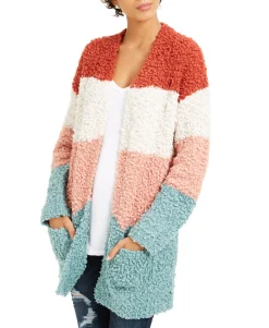 Teen Cozy Colorblocked Cardigan (Young Women's Fit)