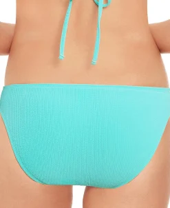 Teen Crinkle Texture Hipster Bikini Bottoms (Young Women's Fit)