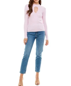 Teen Cutout Mock-Neck Top (Young Women's Fit)