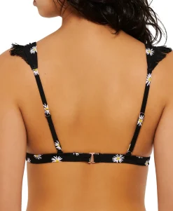Teen Daisy Dot Ruffled Bikini Top (Young Women's Fit)