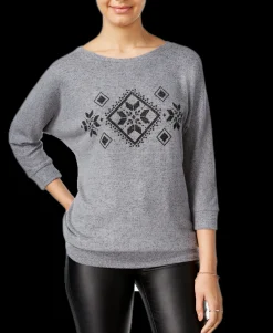 Teen Dolman-Sleeve Graphic Top (Young Women's Fit)