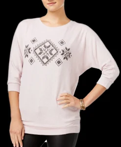 Teen Dolman-Sleeve Graphic Top (Young Women's Fit)
