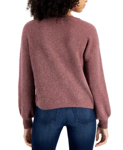 Teen Drawstring V-Neck Sweater (Young Women's Fit)