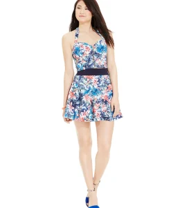 Teen Floral-Print Crop Top (Young Women's Fit)