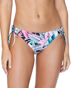 Teen Haute Bloom Printed Tie-Side Bikini Bottoms (Young Women's Fit)