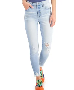 Teen High Rise Ripped Skinny Jeans (Young Women's Fit)