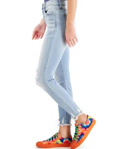 Teen High Rise Ripped Skinny Jeans (Young Women's Fit)