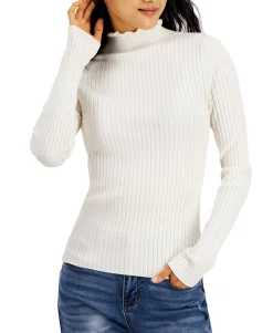 Teen Lettuce-Edge Ribbed Sweater (Young Women's Fit)