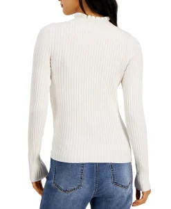 Teen Lettuce-Edge Ribbed Sweater (Young Women's Fit)