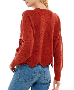 Teen Mixed Cable-Knit Sweater (Young Women's Fit)