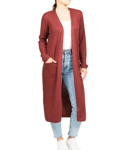 Teen Ribbed Duster Cardigan (Young Women's Fit)