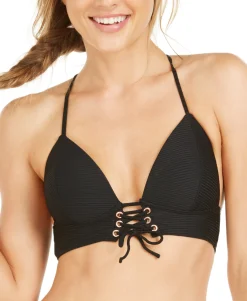 Teen Ribbed Push-Up Bikini Top (Young Women's Fit)