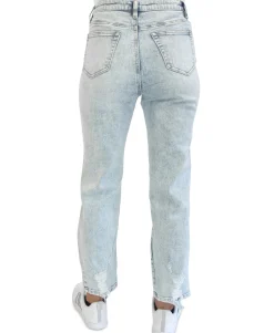 Teen Ripped Dad Jeans (Young Women's Fit)