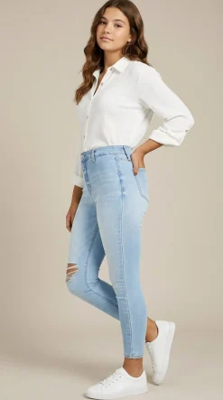 Teen Ripped Skinny Jeans (Young Women's Fit)