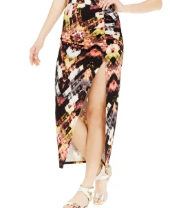 Teen Ruched Slit Maxi Skirt (Young Women's Fit)