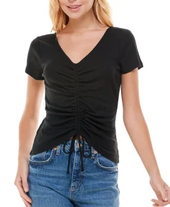 Teen Ruched-Front Top (Young Women's Fit)