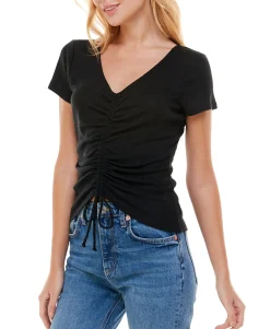 Teen Ruched-Front Top (Young Women's Fit)