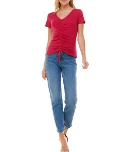 Teen Ruched-Front Top (Young Women's Fit)