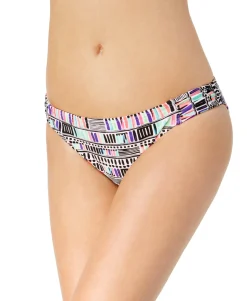 Teen Sea Glass Deco Printed Side-Tab Bikini Bottoms (Young Women's Fit)