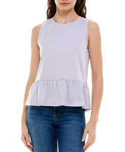 Teen Sleeveless Peplum Top (Young Women's Fit)