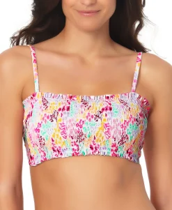 Teen Smocked Bandeau Bikini Top (Young Women's Fit)