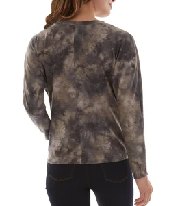 Teen Tie-Dyed Knot-Waist Top (Young Women's Fit)