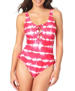 Teen Tie-Dyed One-Piece Swimsuit (Young Women's Fit)