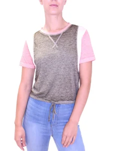 Teen Tie-Waist Burn-Out Top (Young Women's Fit)