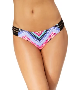 Teen Under the Sun Printed Strappy Bikini Bottoms (Young Women's Fit)