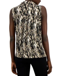 Women's Abstract Print Sleeveless Top