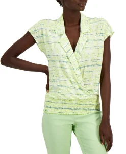 Women's Abstract-Print Top