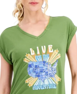 Women's Adventure Graphic-Print T-Shirt