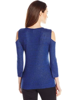 Women's Asymmetrical Cold-Shoulder Top