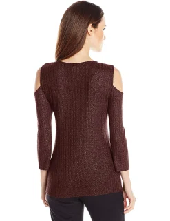 Women's Asymmetrical Cold-Shoulder Top