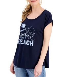 Women's Boardwalk Beach-Graphic T-Shirt