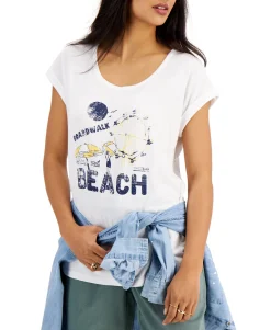 Women's Boardwalk Beach-Graphic T-Shirt