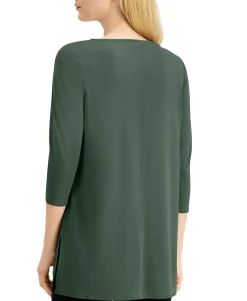 Women's Boat-Neck 3/4-Sleeve Tunic