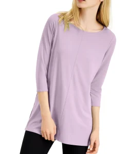 Women's Boat-Neck 3/4-Sleeve Tunic