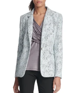 Women's Bonded Lace One-Button Jacket