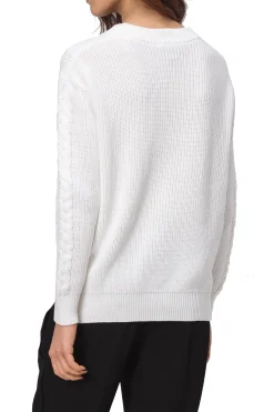 Women's Cable Knit Crewneck Pullover Sweater